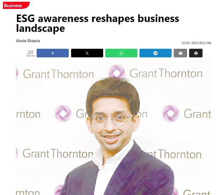 theSun: ESG awareness reshapes business landscape