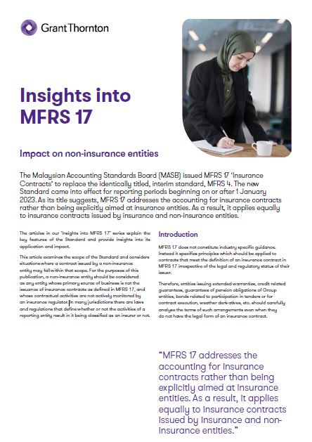 Insights into MFRS 17