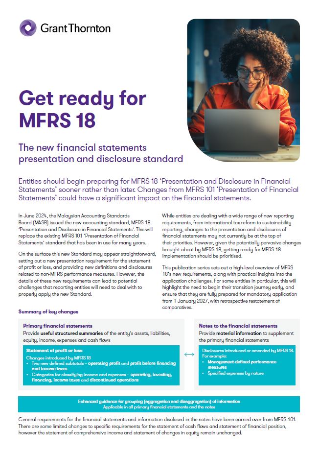 Get ready for MFRS 18