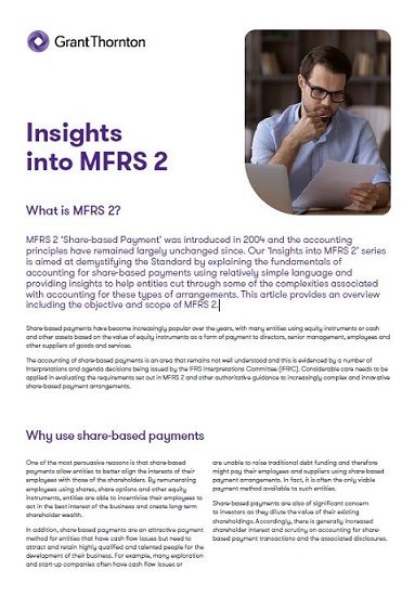 What is MFRS 2?