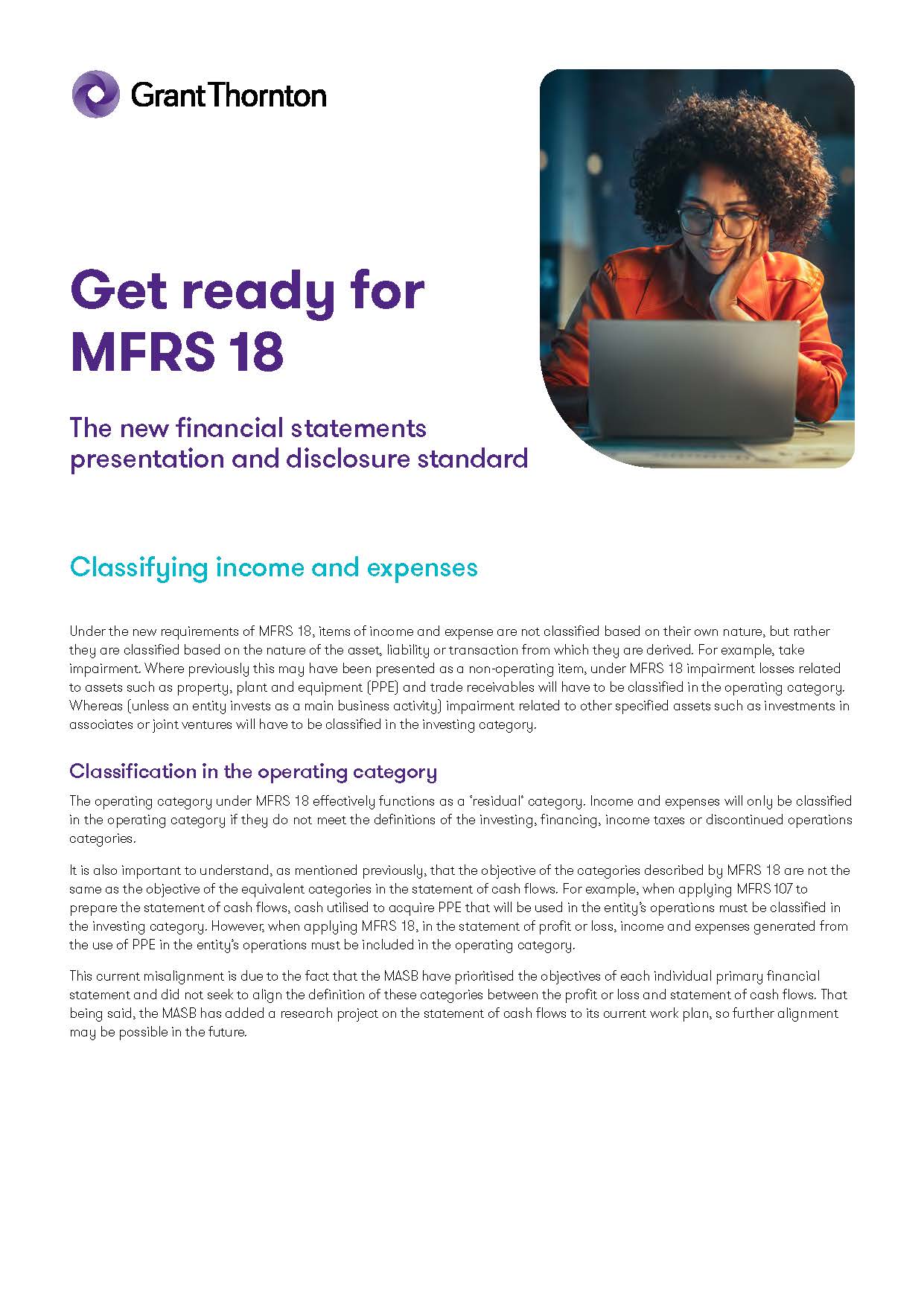 Get ready for MFRS 18