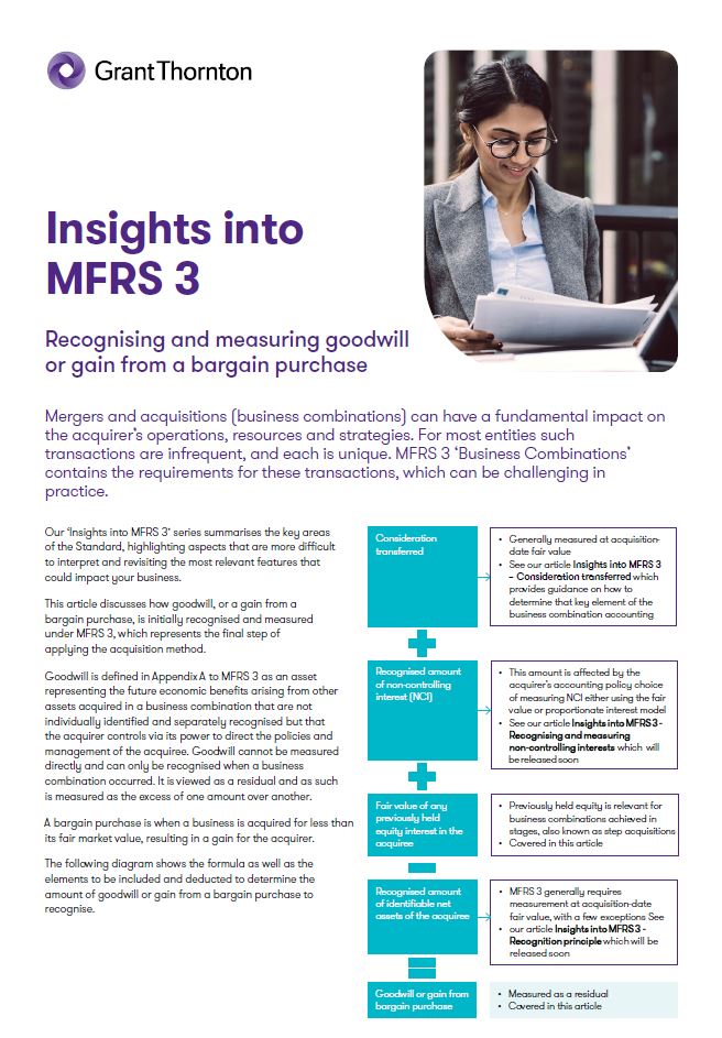 Insights into MFRS 3