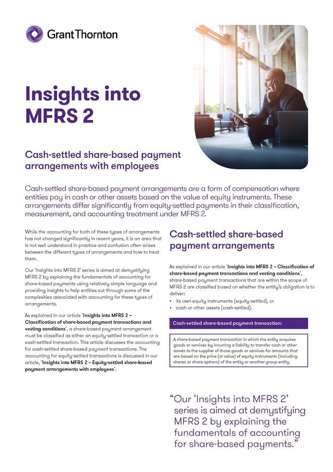 Cash-settled share-based payment arrangements with employees