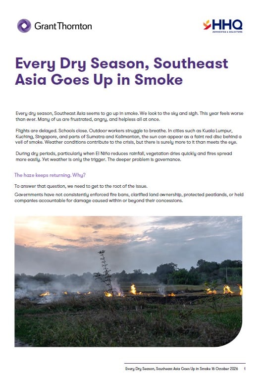 Every Dry Season, Southeast Asia Goes Up in Smoke