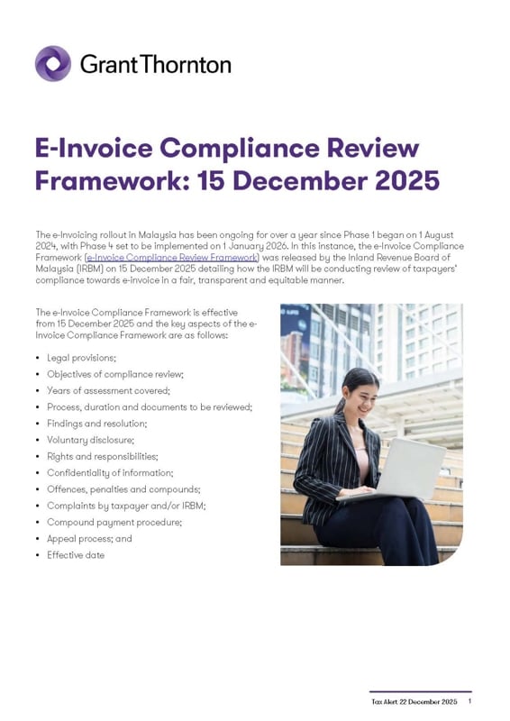 Tax Alert 22 December 2025